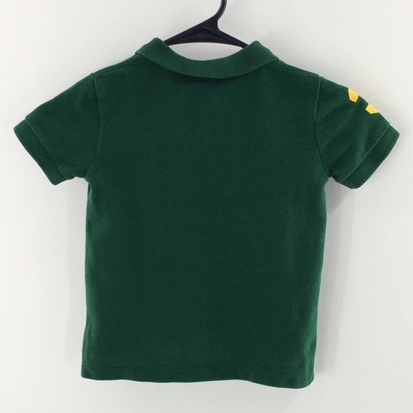 Polo Ralph Lauren Toddler Boys Big Pony Green Cotton Polo Short Sleeve Sz 2 T - Picture 5 of 10